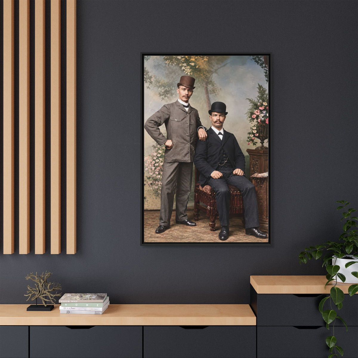 paire 068 | Framed Vintage Photo - Matte Canvas