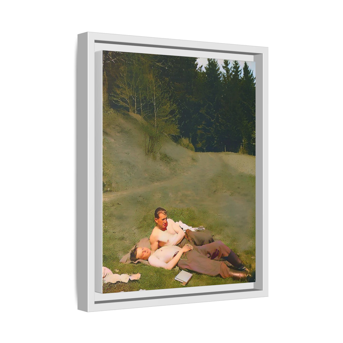 paire 073 | Matte Canvas Framed - Multi-color 11 x 14