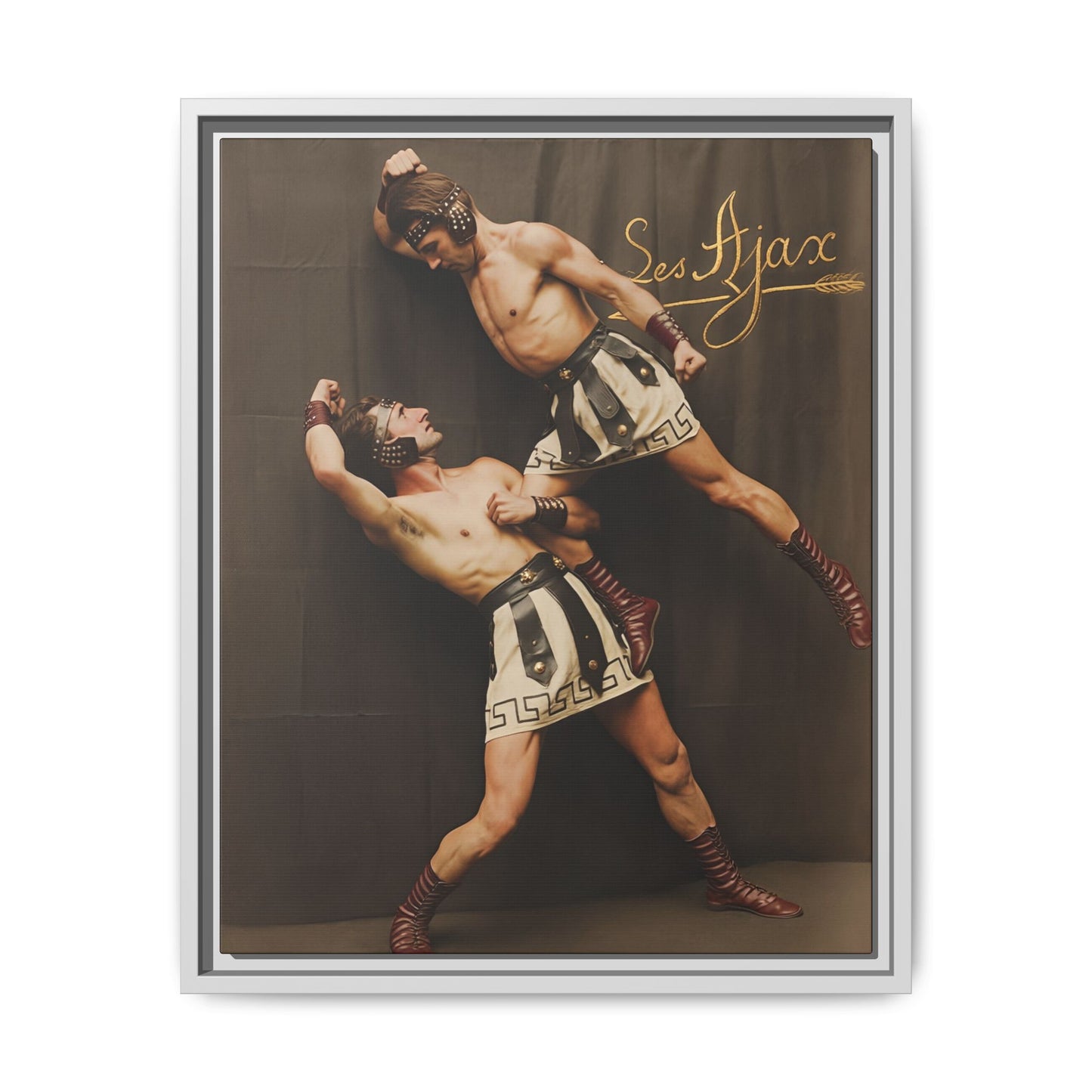 athlétisme 015 | Framed Vintage Photo - Matte Canvas