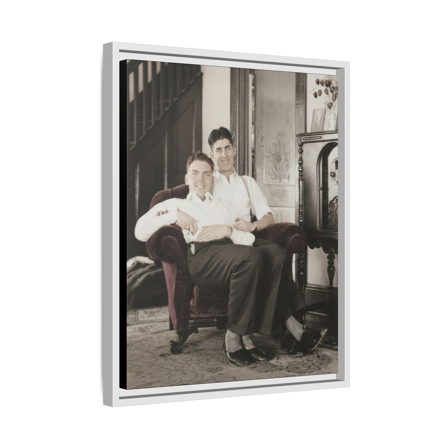 paire 053 | Framed Vintage Photo - Matte Canvas