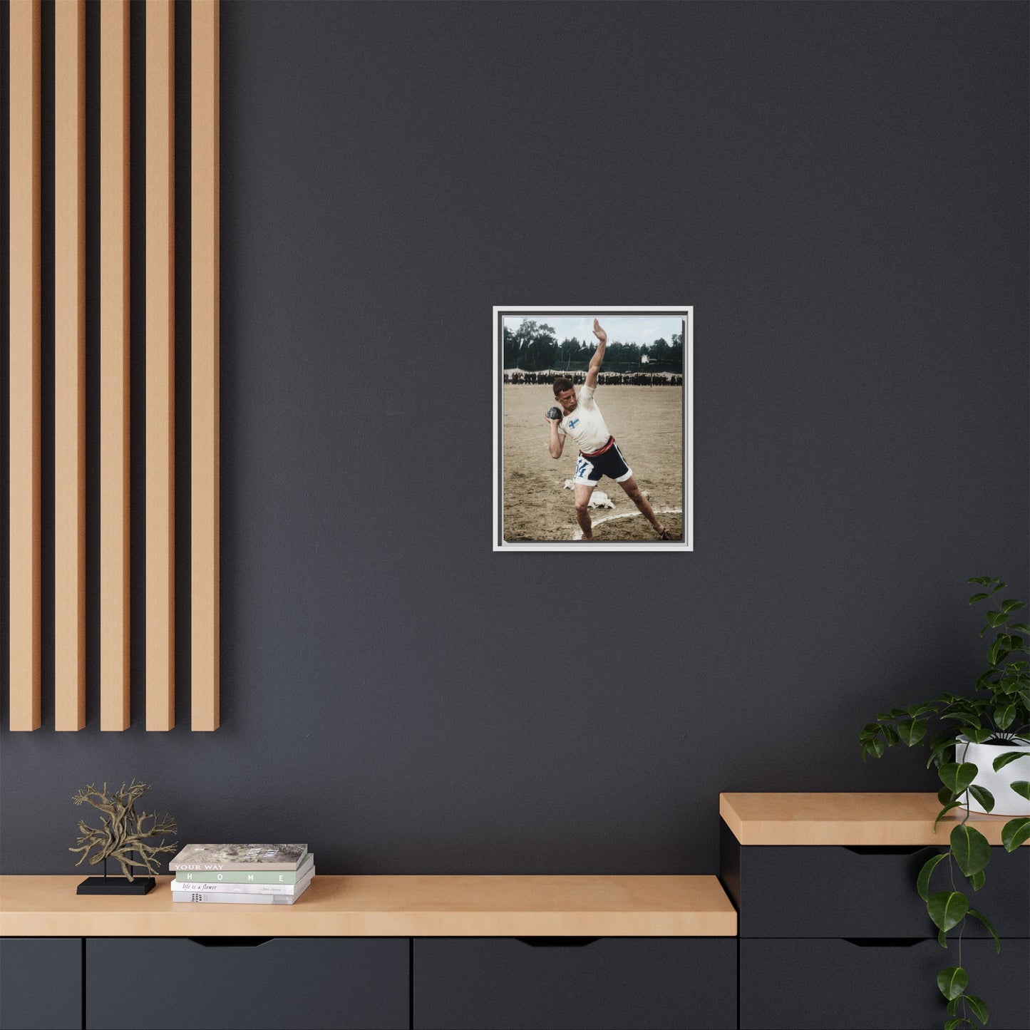 athlétisme 037 | Framed Vintage Photo - Matte Canvas