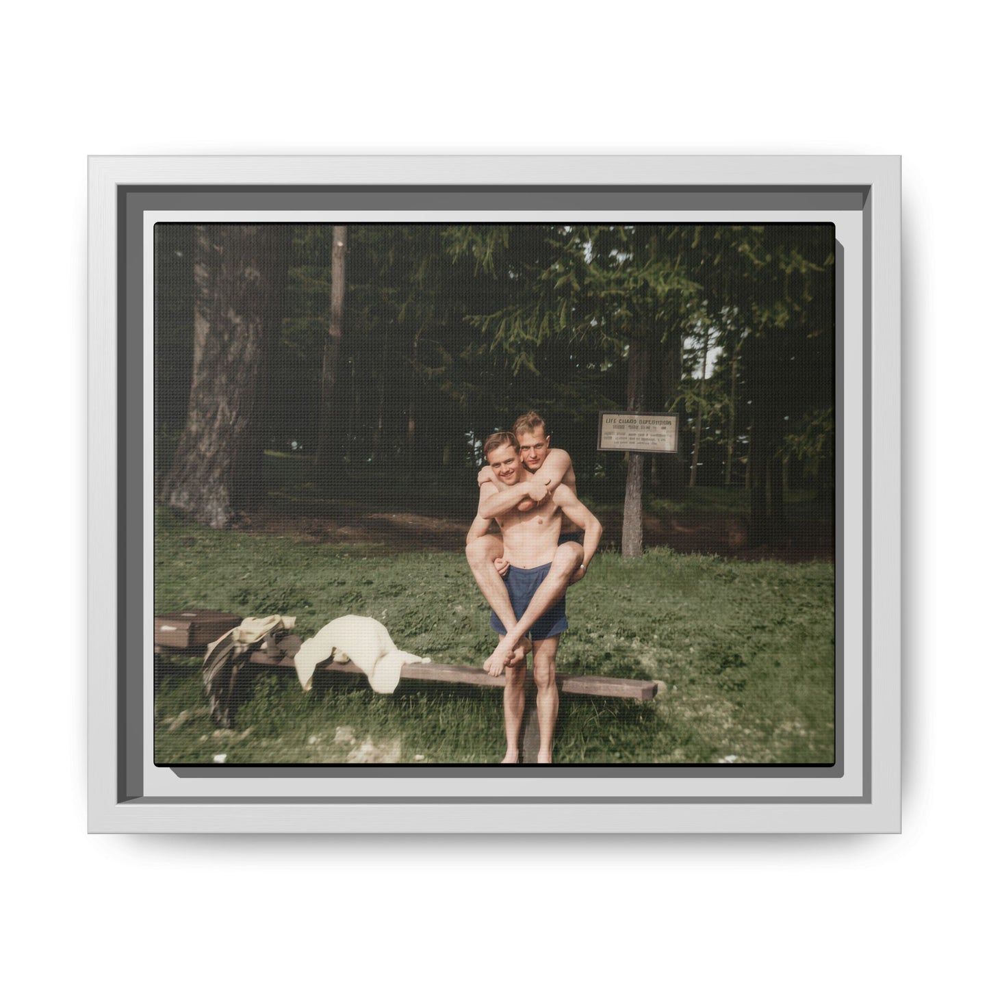 nager 009 | Framed Vintage Photo - Matte Canvas