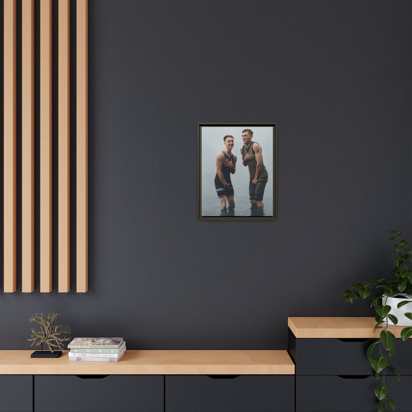 nager 043 | Framed Vintage Photo - Matte Canvas