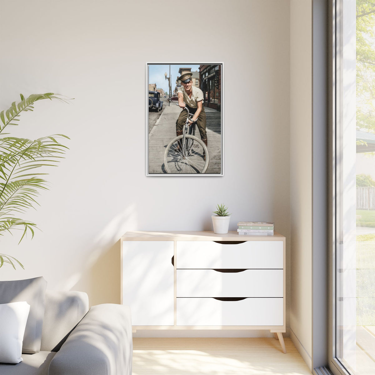 celibataire 007 | Framed Vintage Photo - Matte Canvas