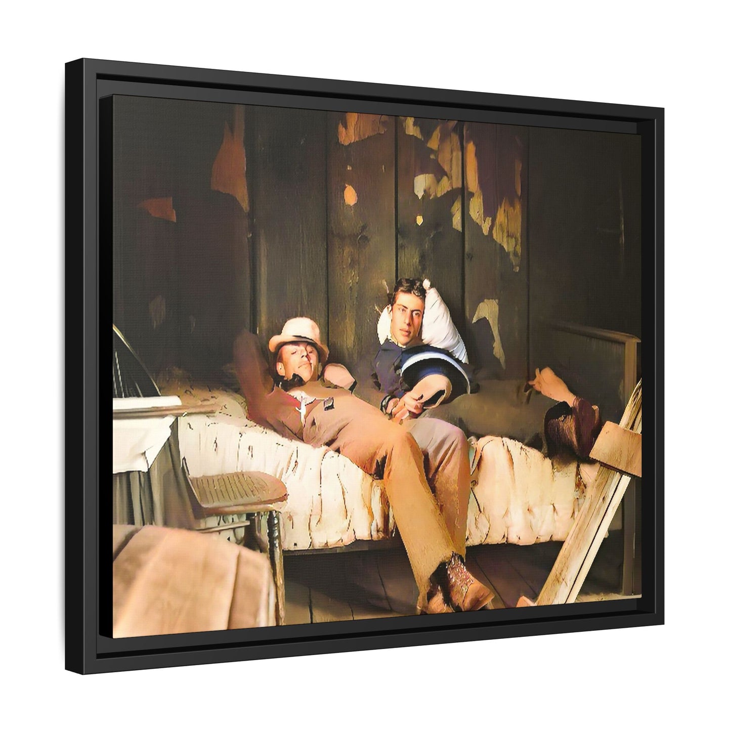 paire 023 | Framed Vintage Photo - Matte Canvas