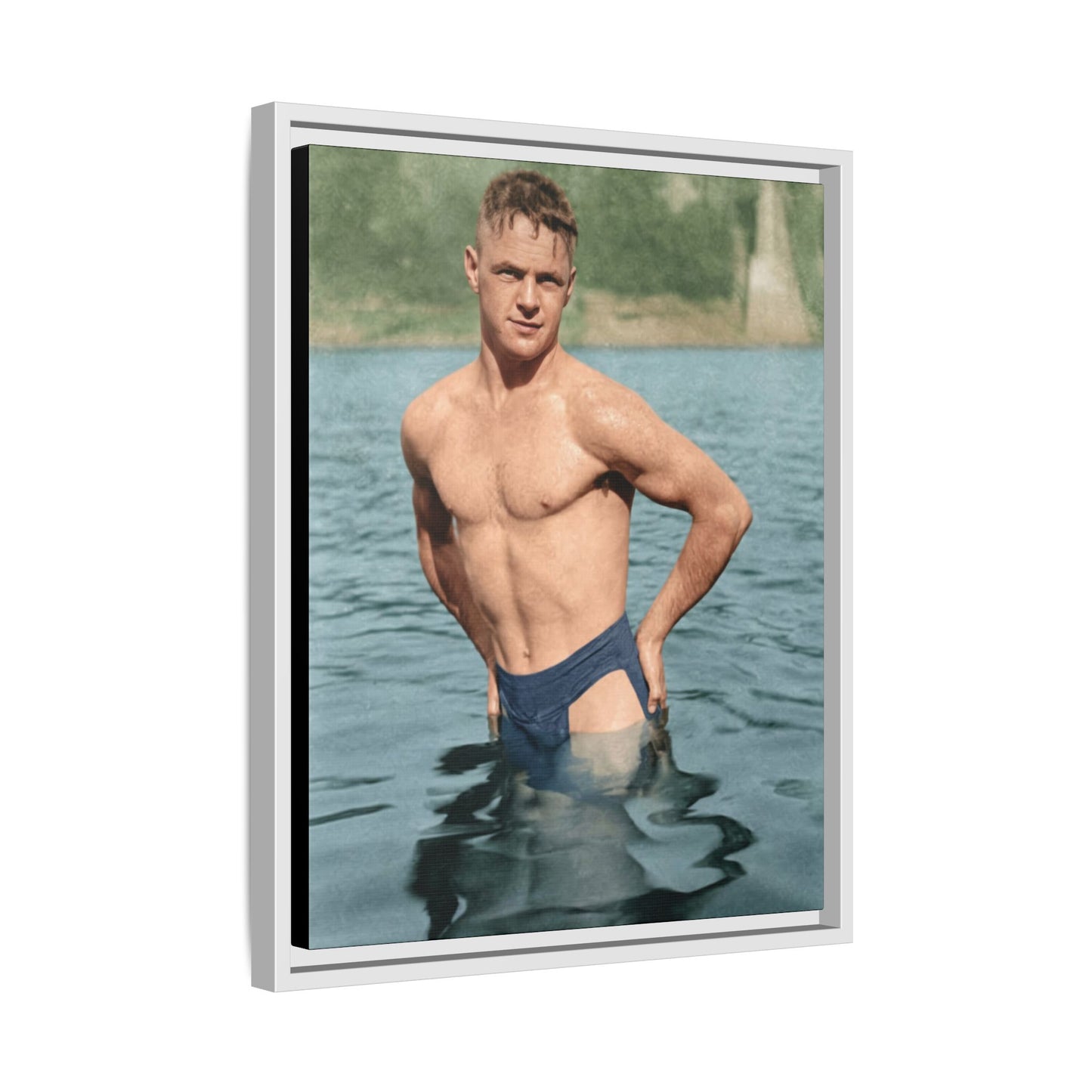 nager 027 | Framed Vintage Photo - Matte Canvas