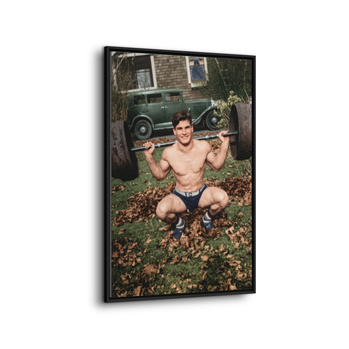 athlétisme 051 | Framed Vintage Photo - Matte Canvas