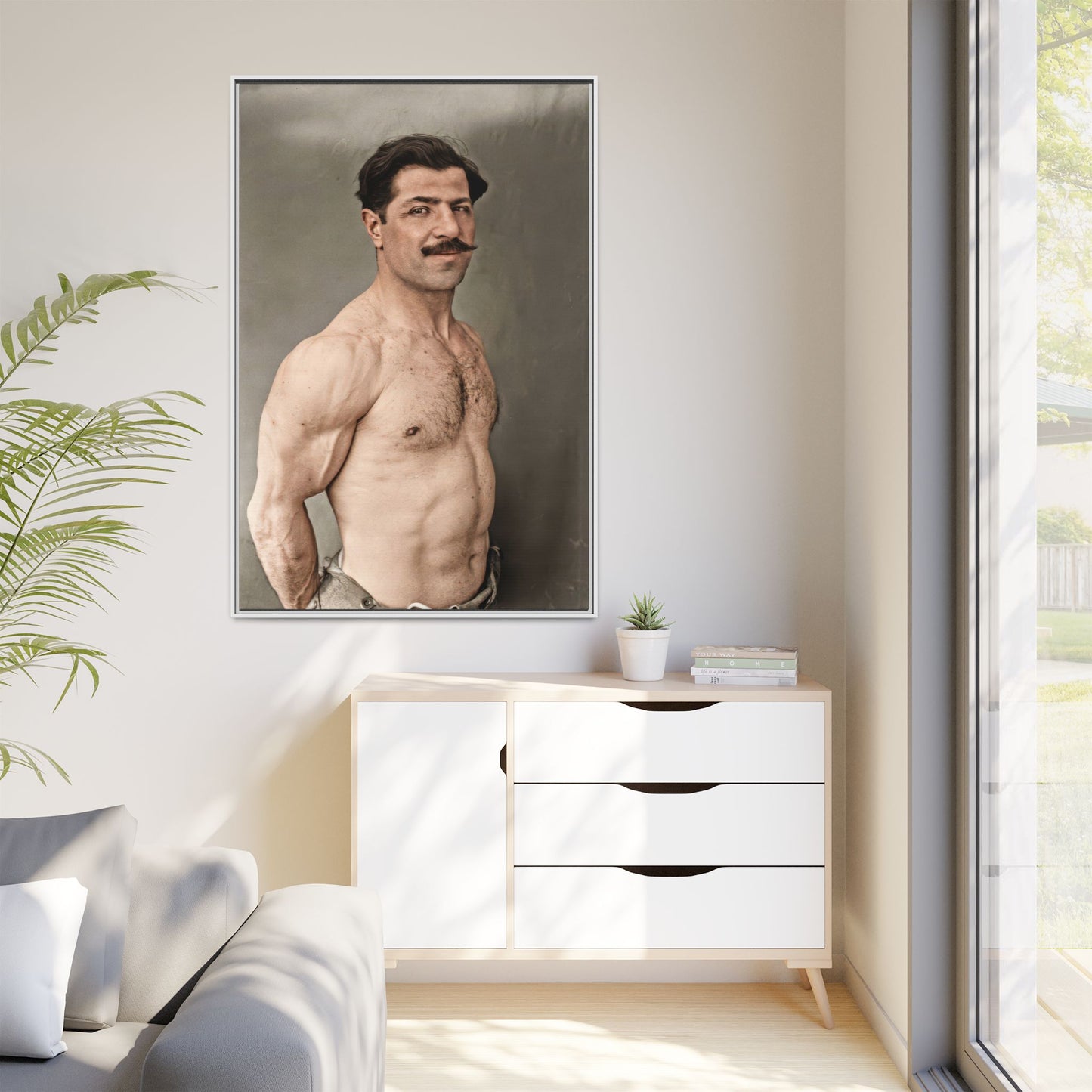 athlétisme 024 | Framed Vintage Photo - Matte Canvas