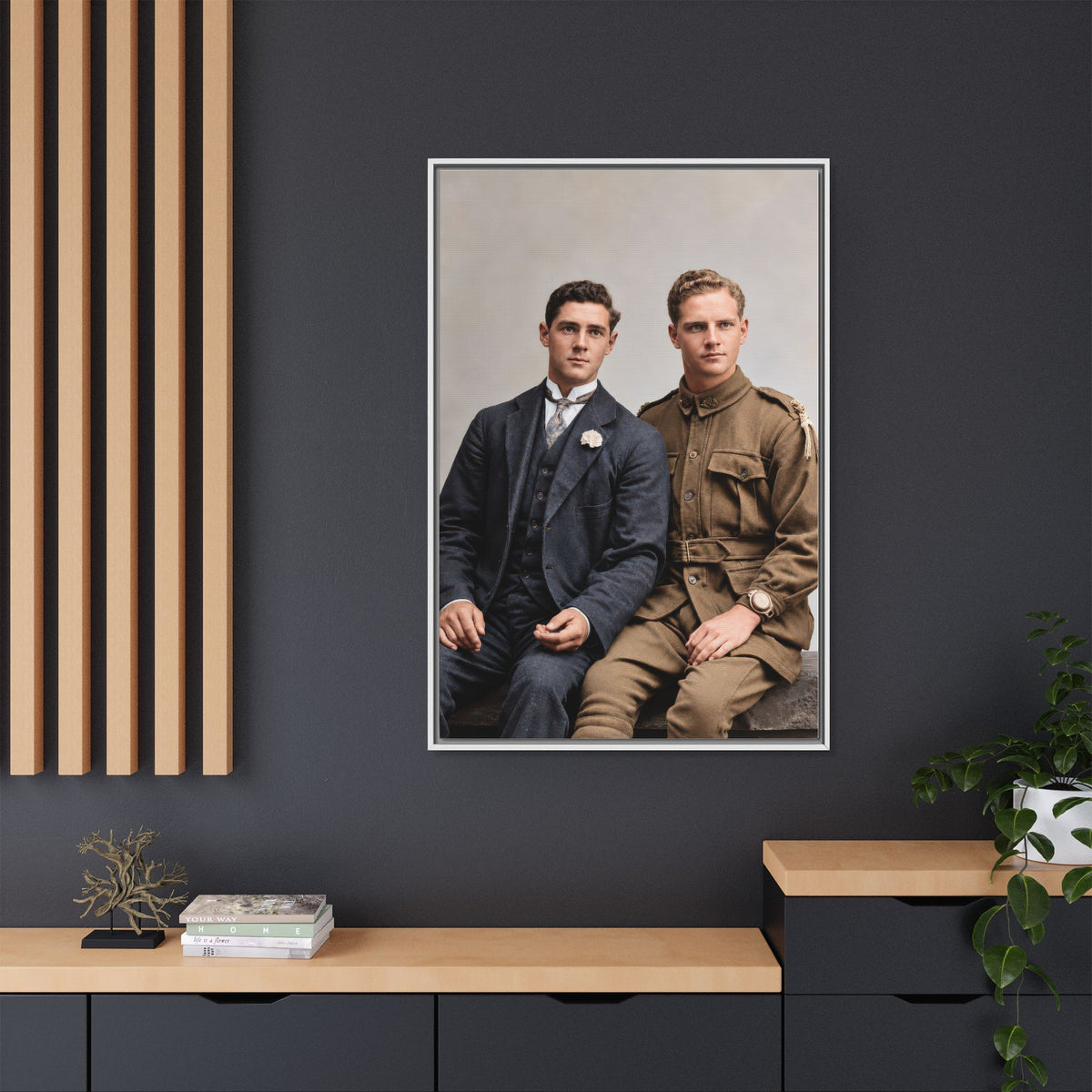 paire 169 | Framed Vintage Photo - Matte Canvas