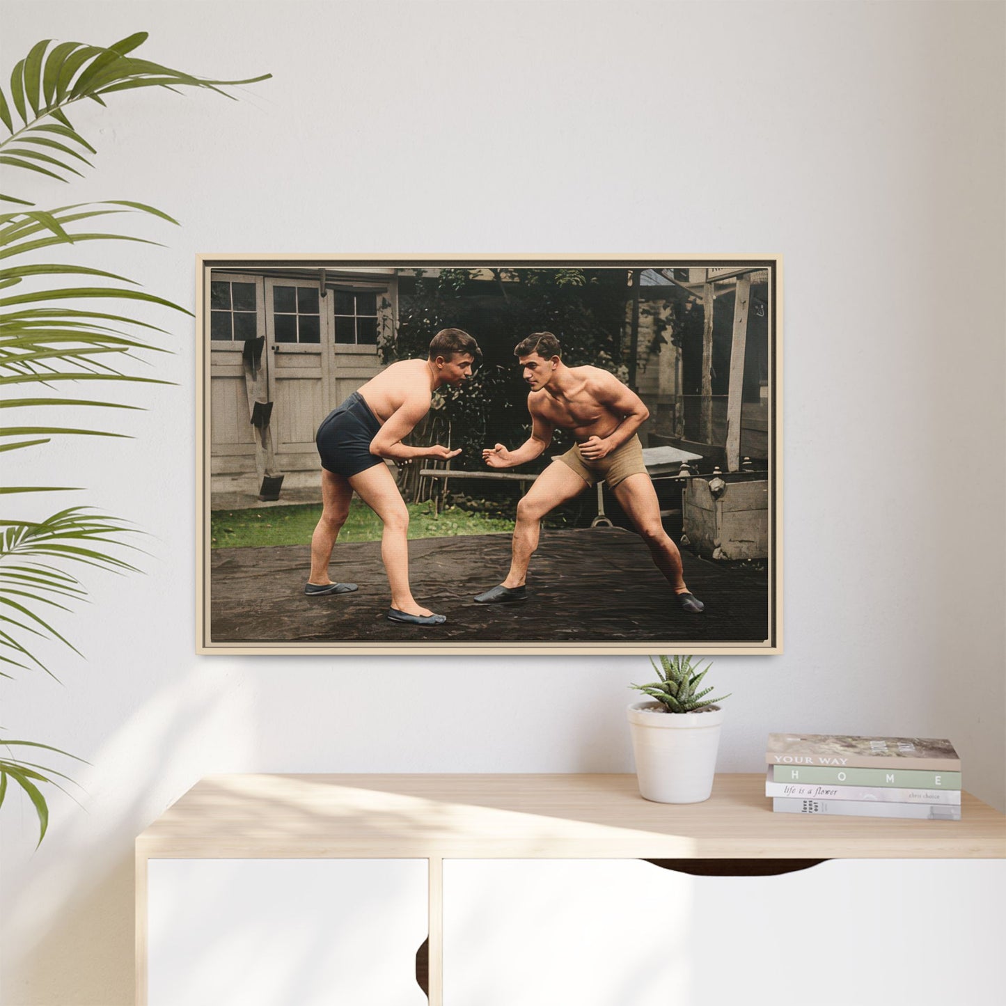 athlétisme 033 | Framed Vintage Photo - Matte Canvas