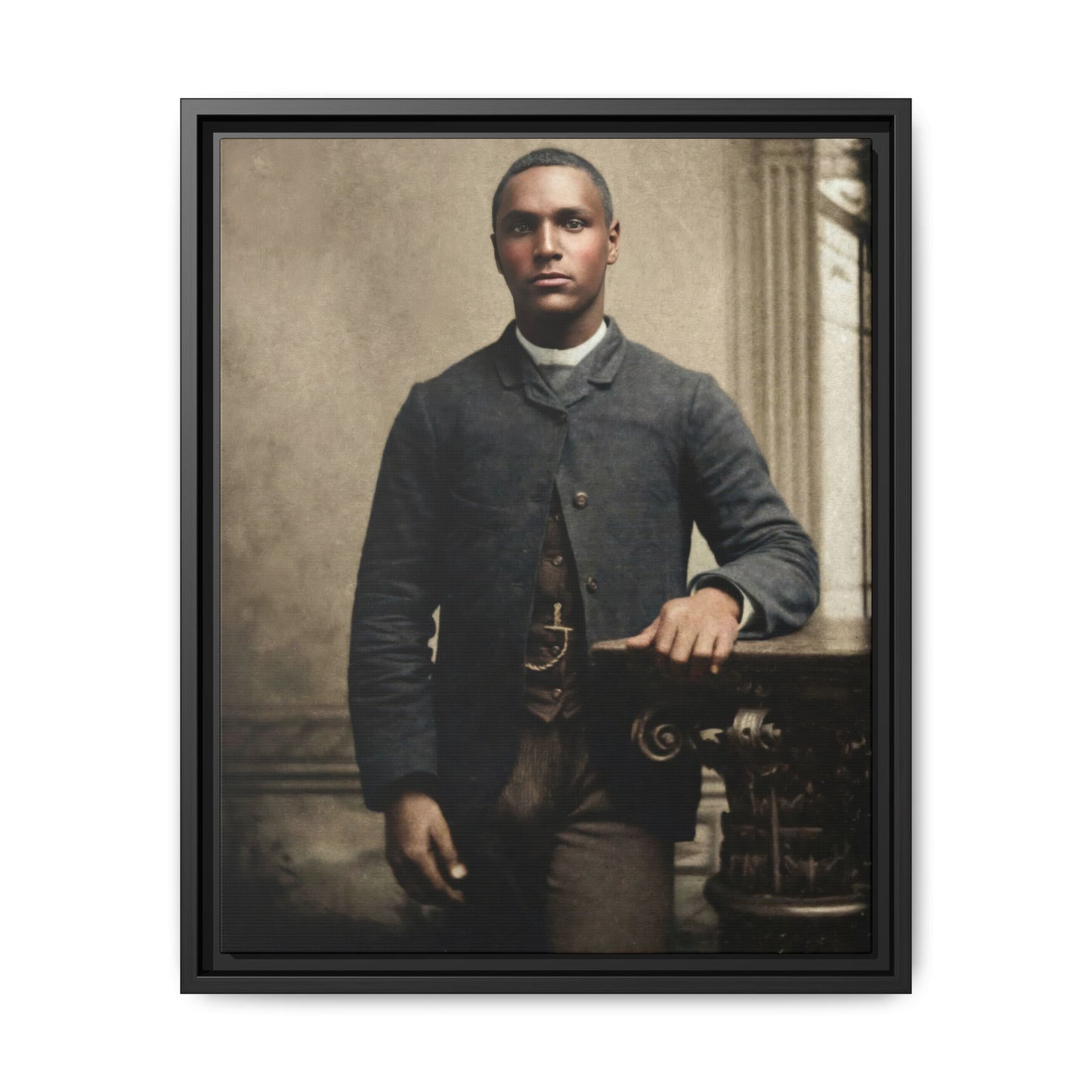 celibataire 036 | Framed Vintage Photo - Matte Canvas