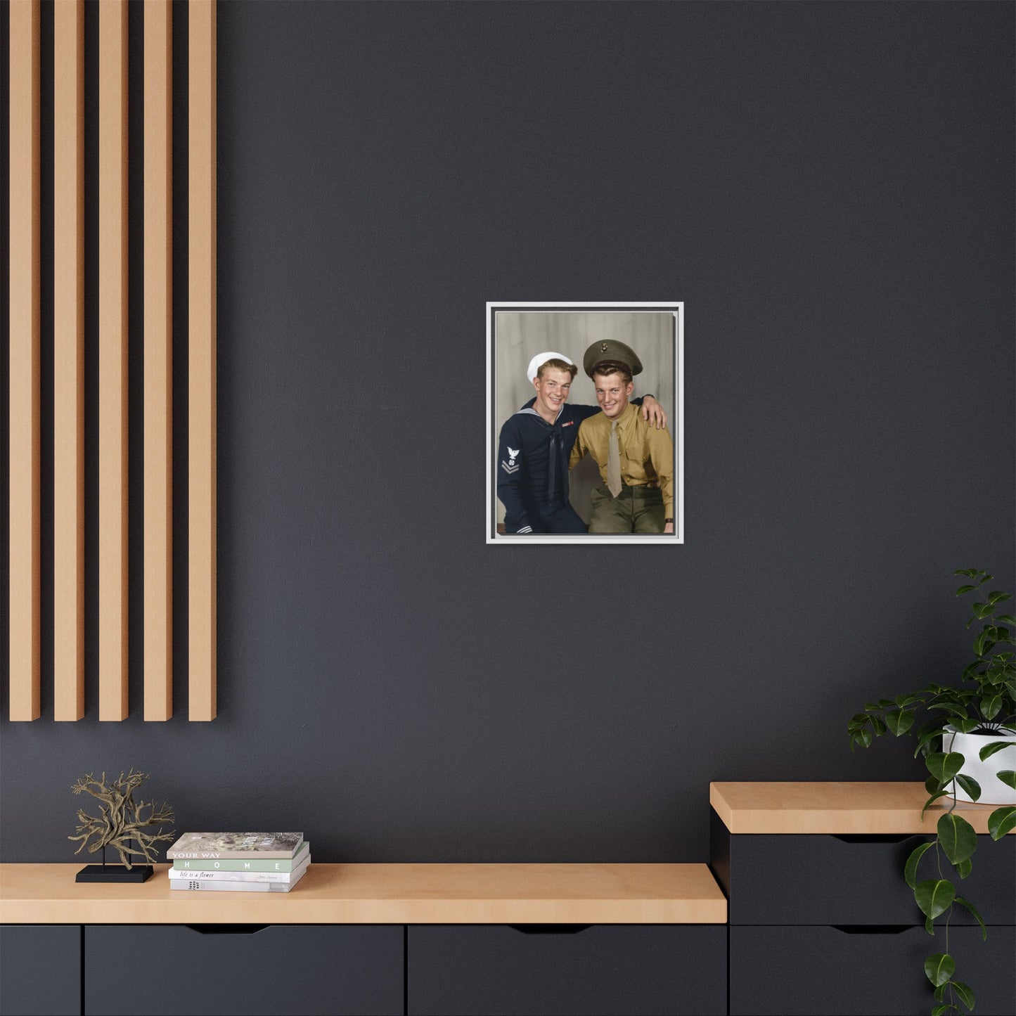 paire 132 | Framed Vintage Photo - Matte Canvas