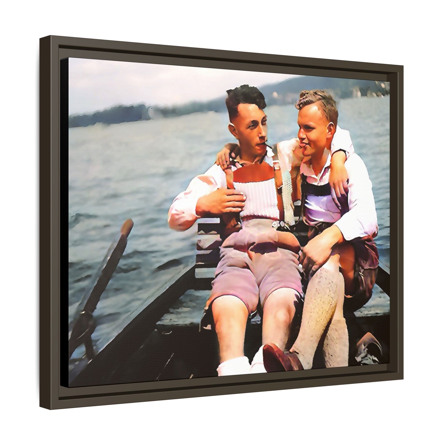 paire 026 | Framed Vintage Photo - Matte Canvas