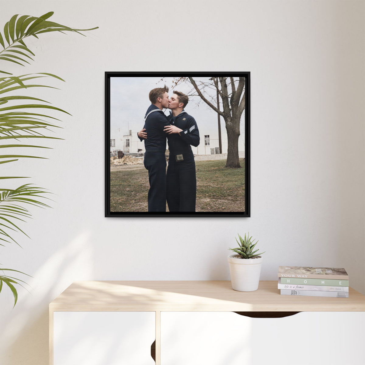 paire 034 | Framed Vintage Photo - Matte Canvas