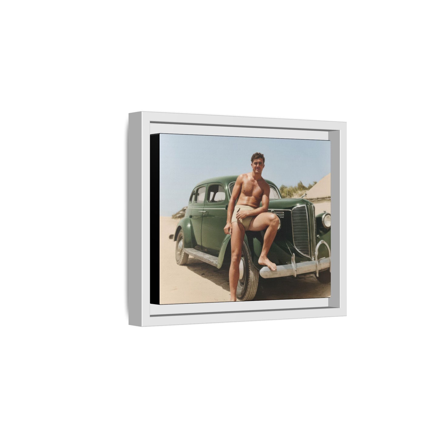 nager 022 | Framed Vintage Photo - Matte Canvas