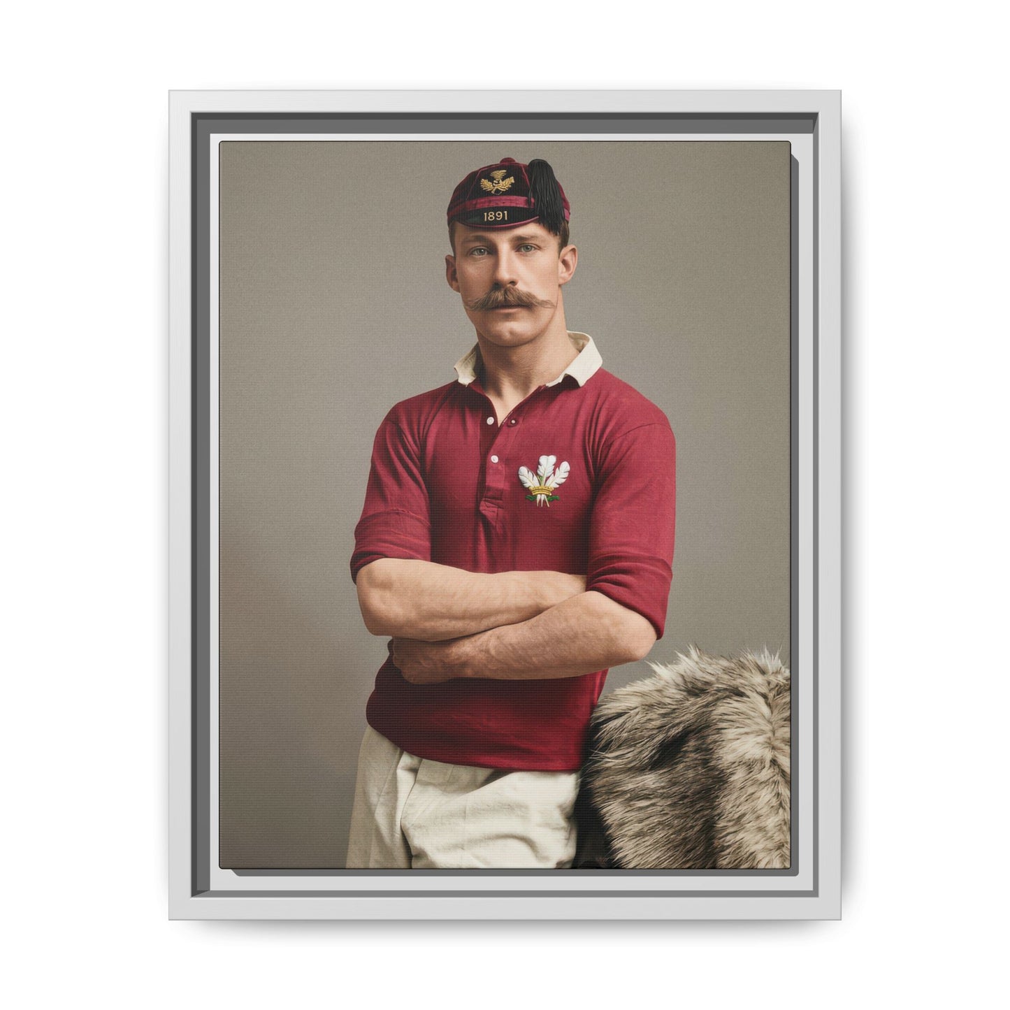 athlétisme 021 | Framed Vintage Photo - Matte Canvas