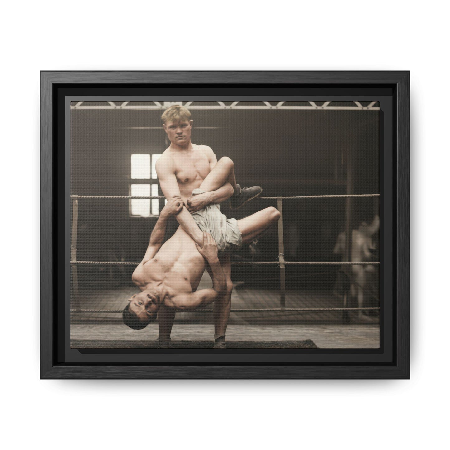 athlétisme 004 | Framed Vintage Photo - Matte Canvas