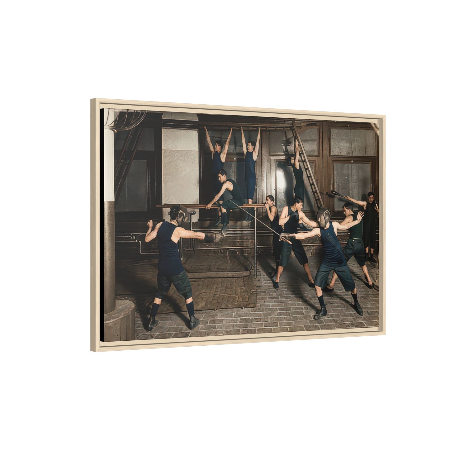 athlétisme 038 | Framed Vintage Photo - Matte Canvas
