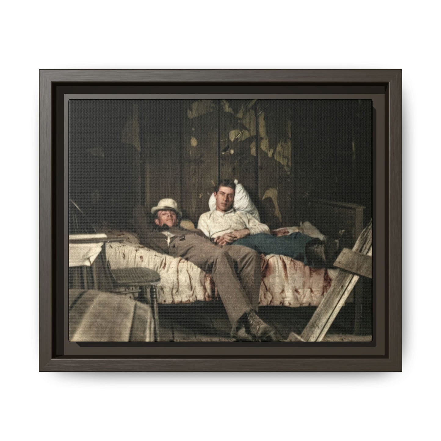 paire 023 | Framed Vintage Photo - Matte Canvas