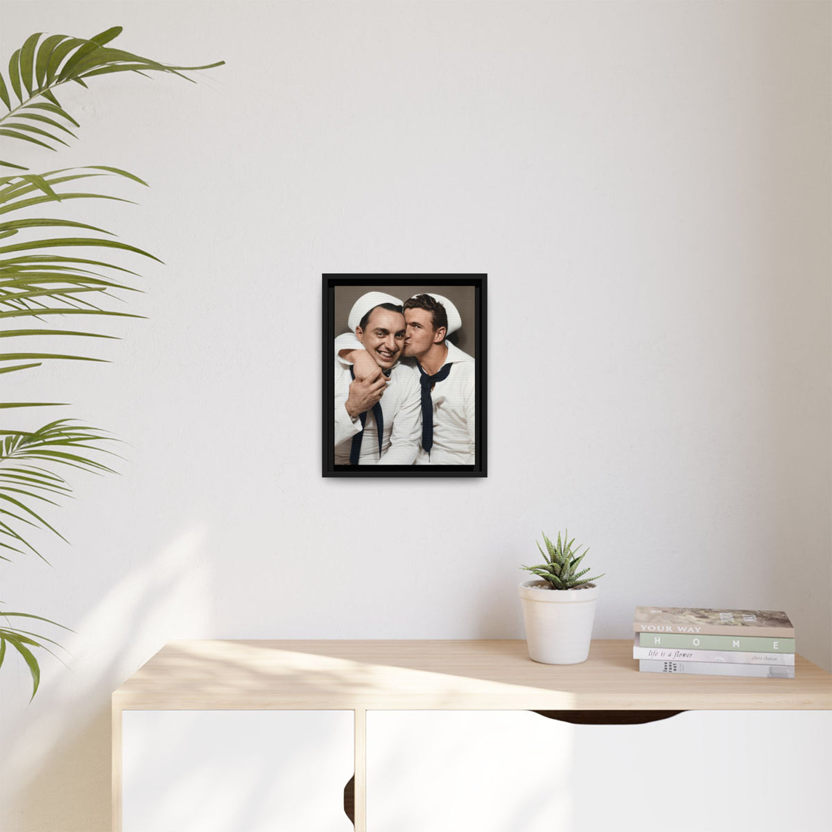 paire 155 | Framed Vintage Photo - Matte Canvas