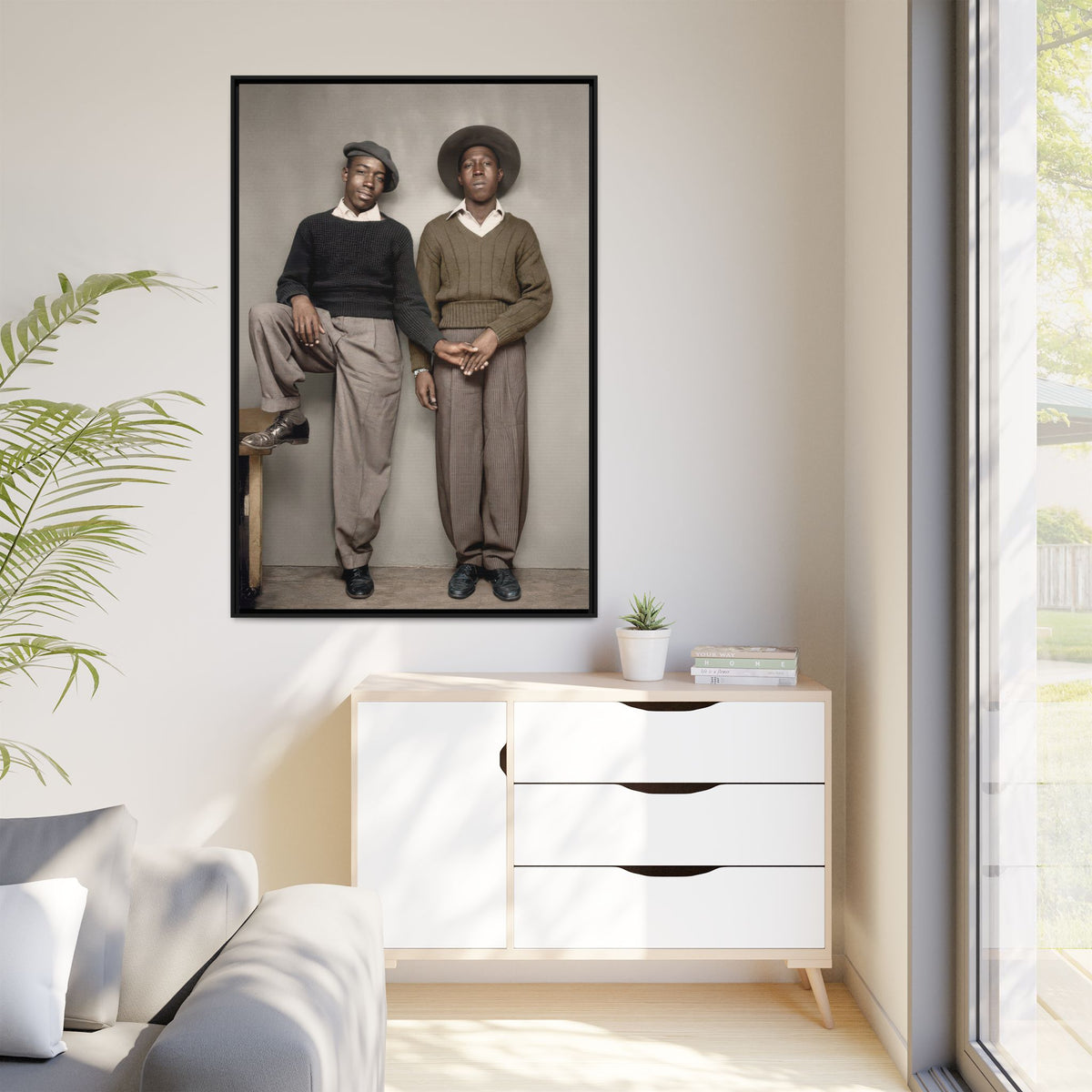 paire 161 | Framed Vintage Photo - Matte Canvas