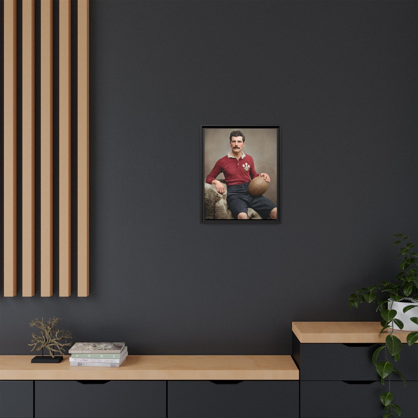 athlétisme 022 | Framed Vintage Photo - Matte Canvas
