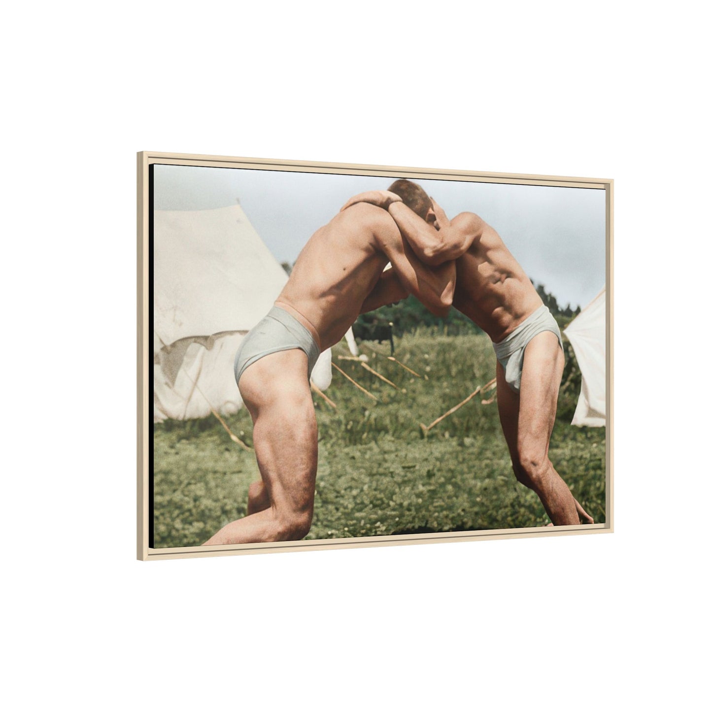 athlétisme 019 | Framed Vintage Photo - Matte Canvas