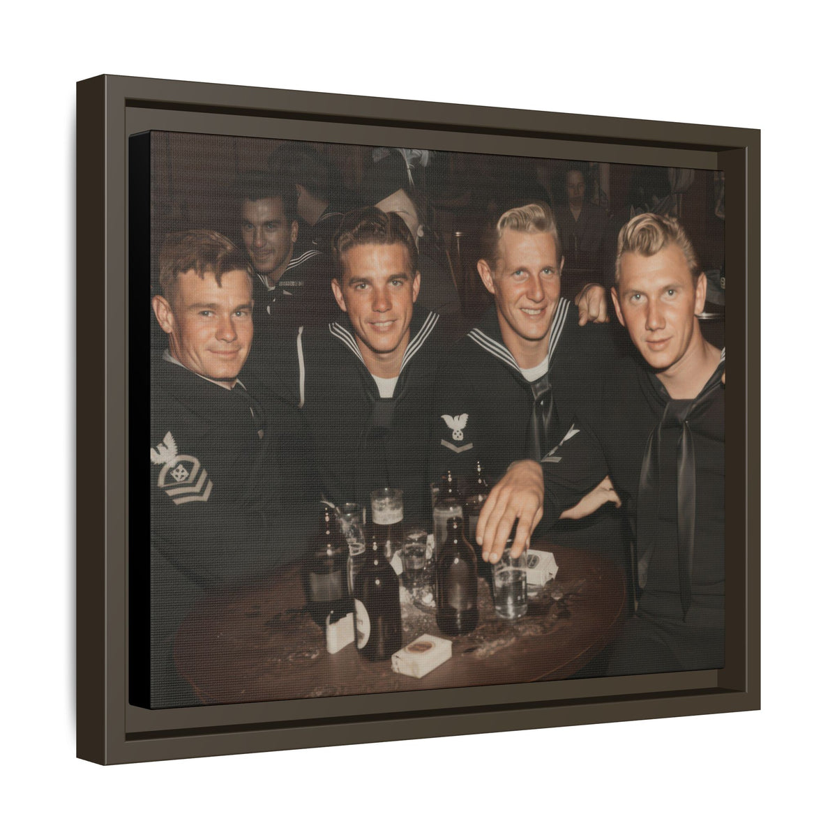 hommes 007 | Framed Vintage Photo - Matte Canvas2