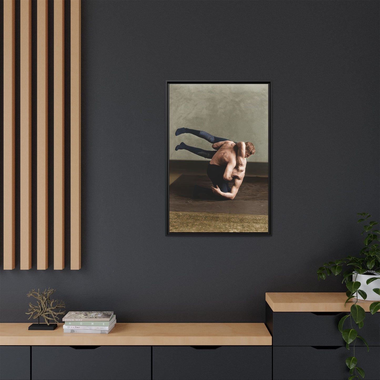 athlétisme 026 | Framed Vintage Photo - Matte Canvas
