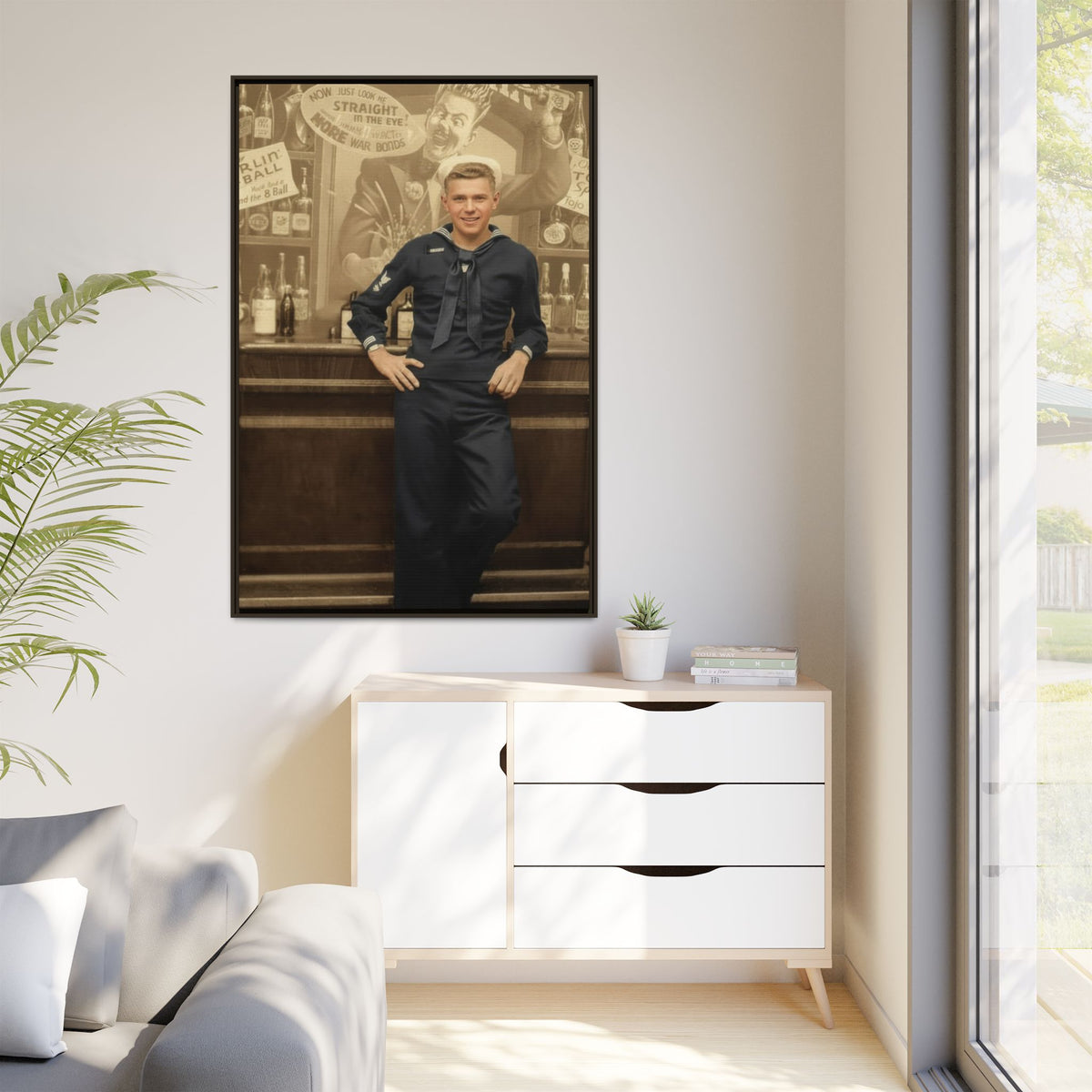 celibataire 006 | Framed Vintage Photo - Matte Canvas