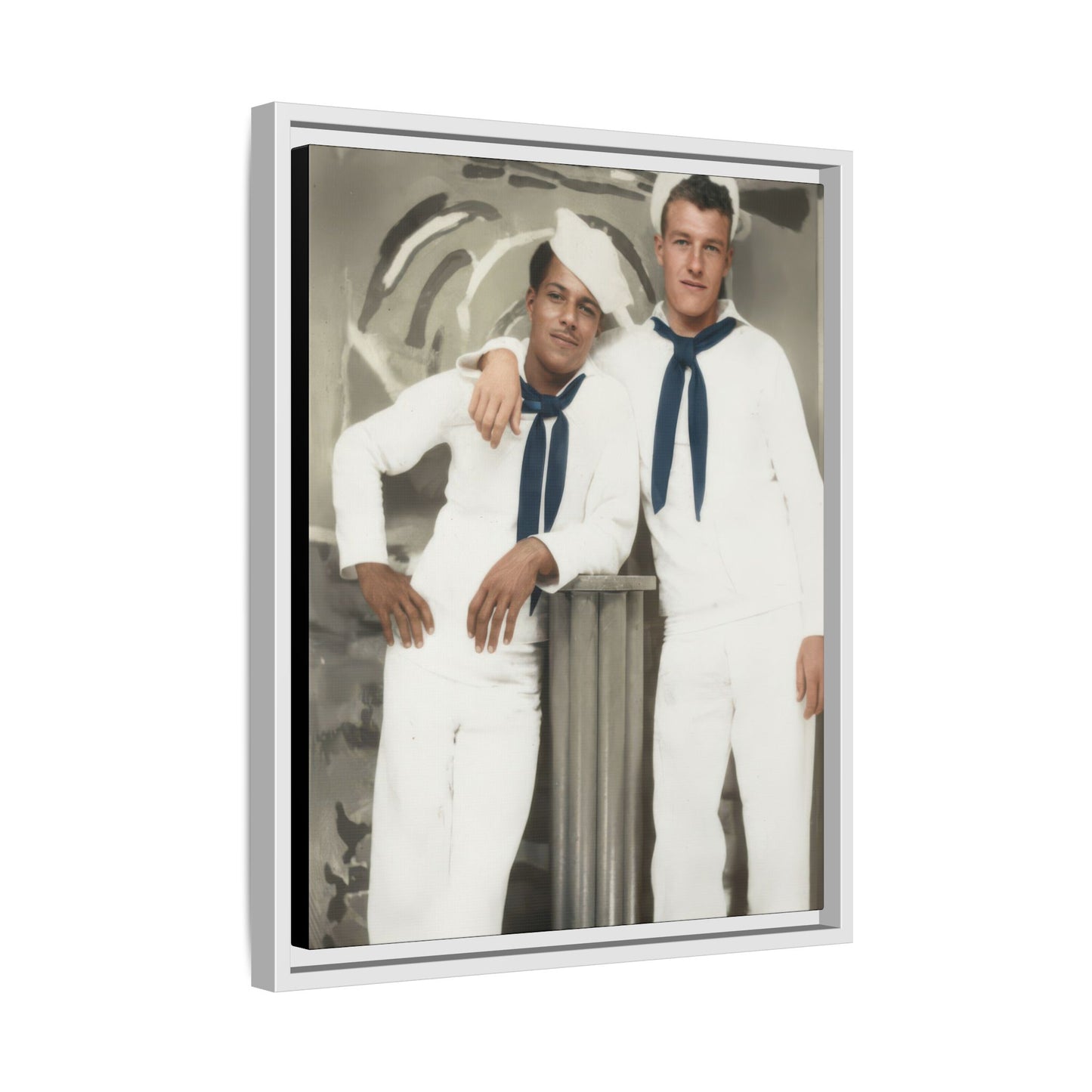 paire 075 | Framed Vintage Photo - Matte Canvas