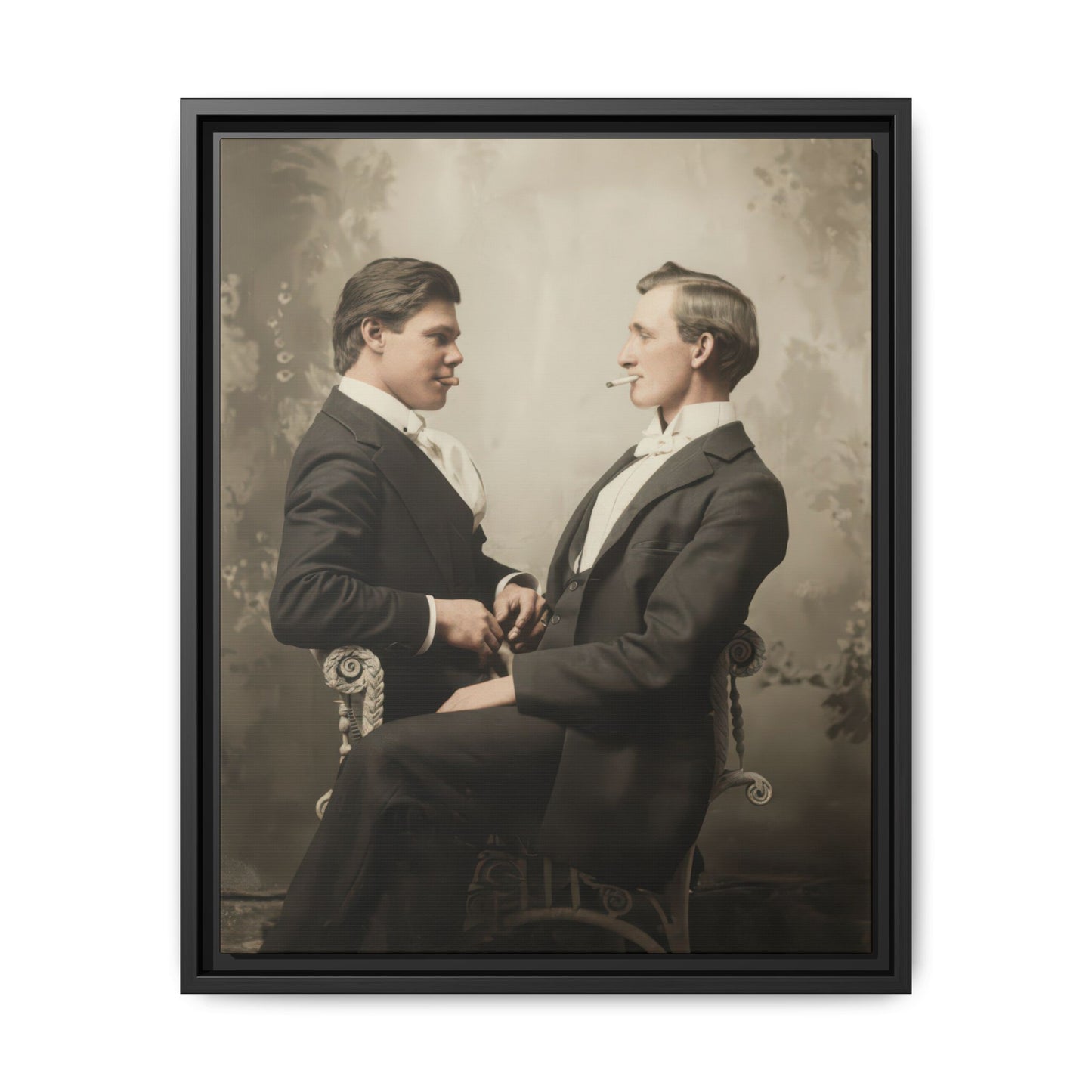 paire 106 | Framed Vintage Photo - Matte Canvas