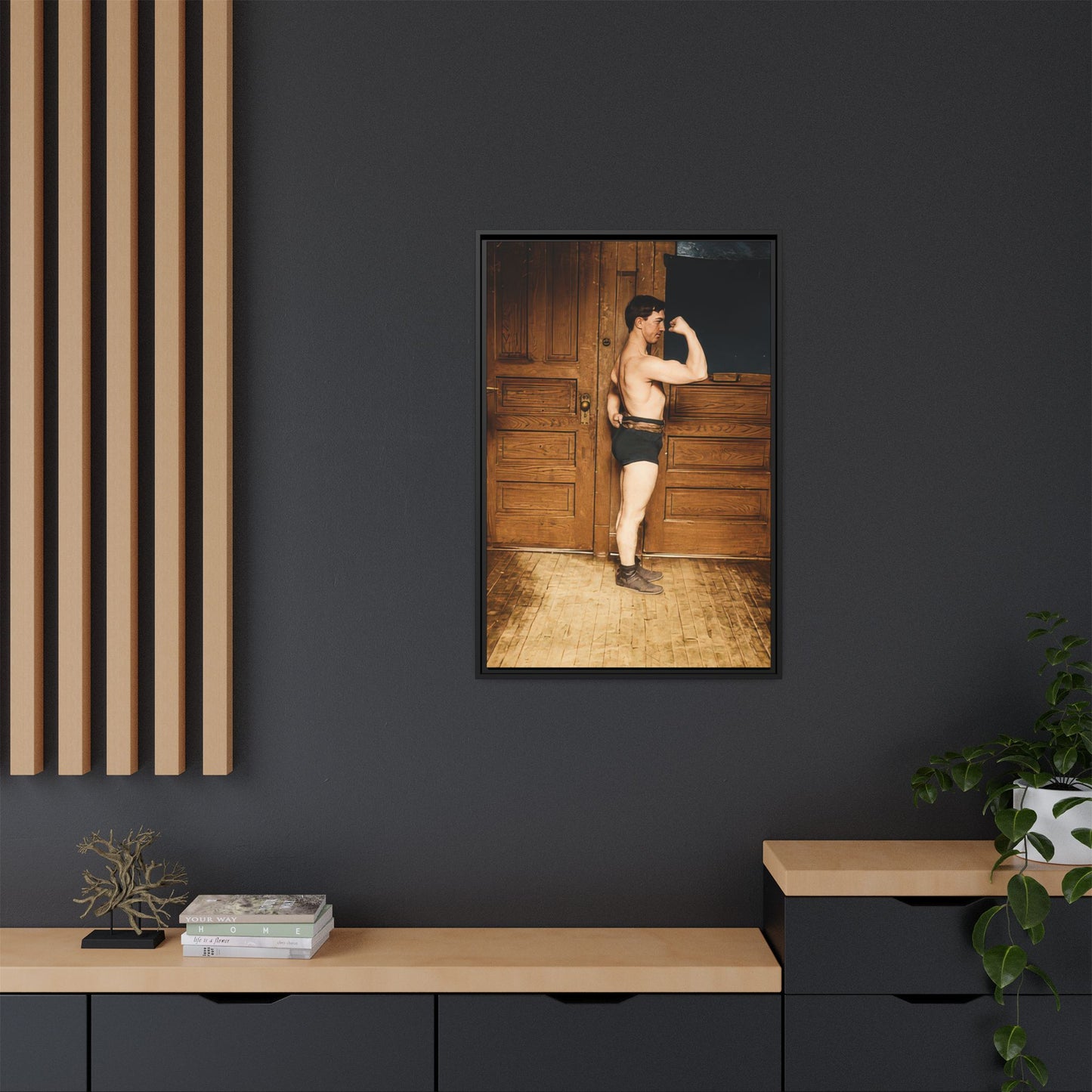 athlétisme 023 | Framed Vintage Photo - Matte Canvas