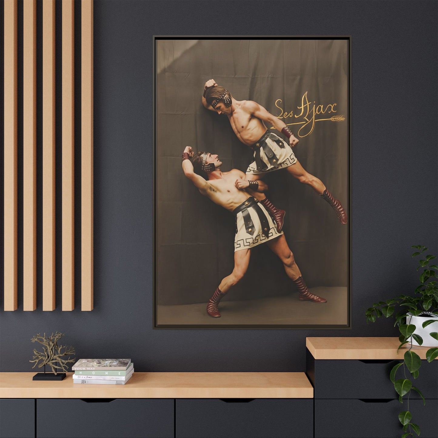 athlétisme 015 | Framed Vintage Photo - Matte Canvas