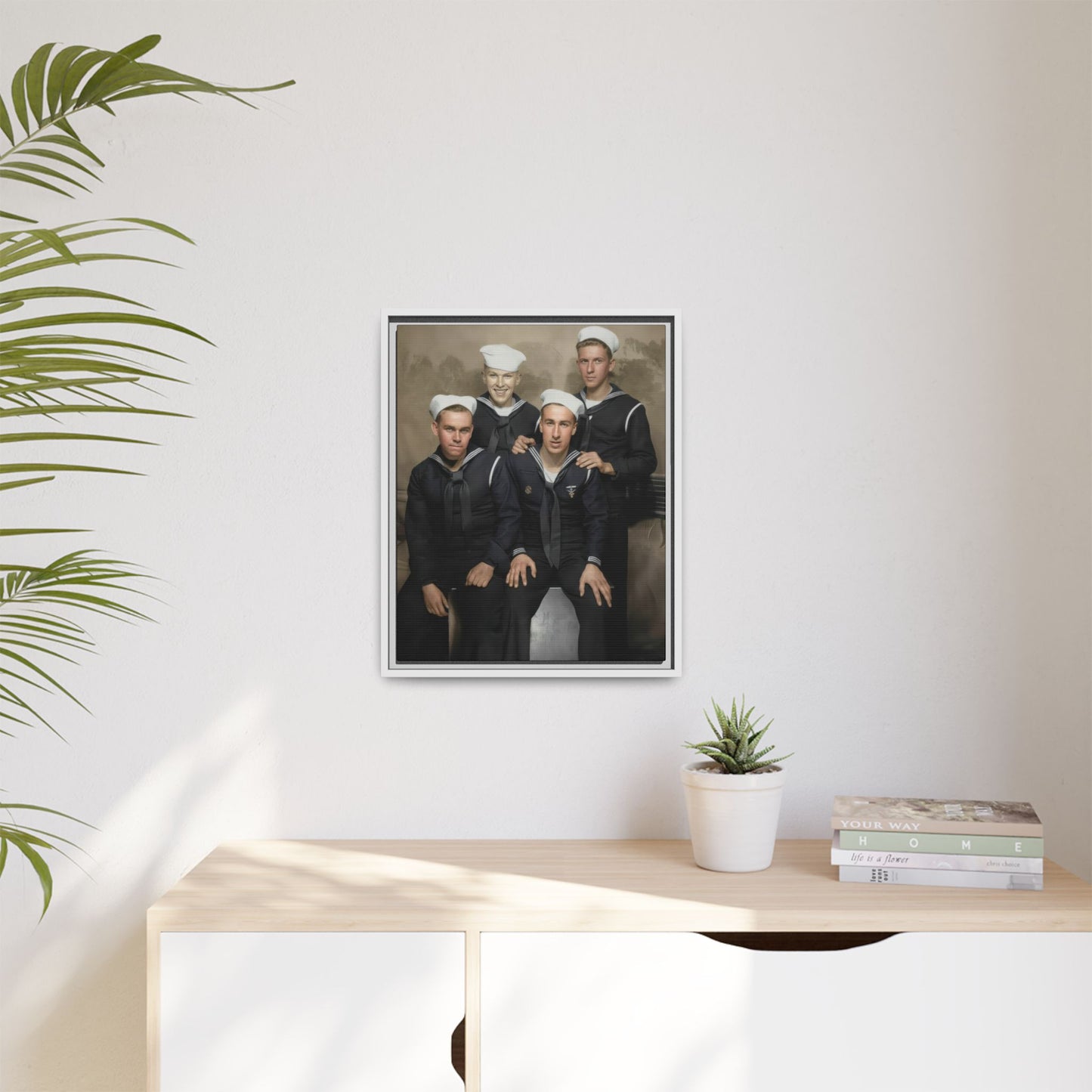 hommes 011 | Framed Vintage Photo - Matte Canvas