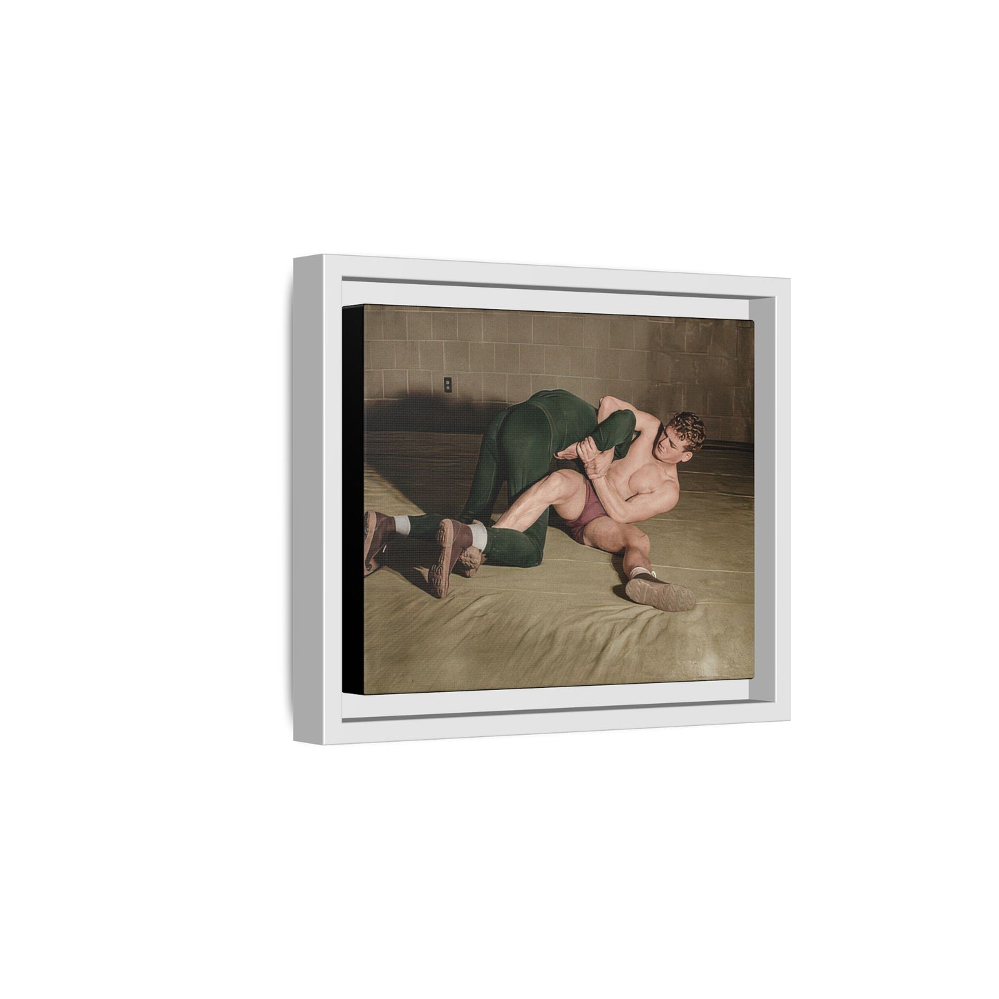 athlétisme 032 | Framed Vintage Photo - Matte Canvas