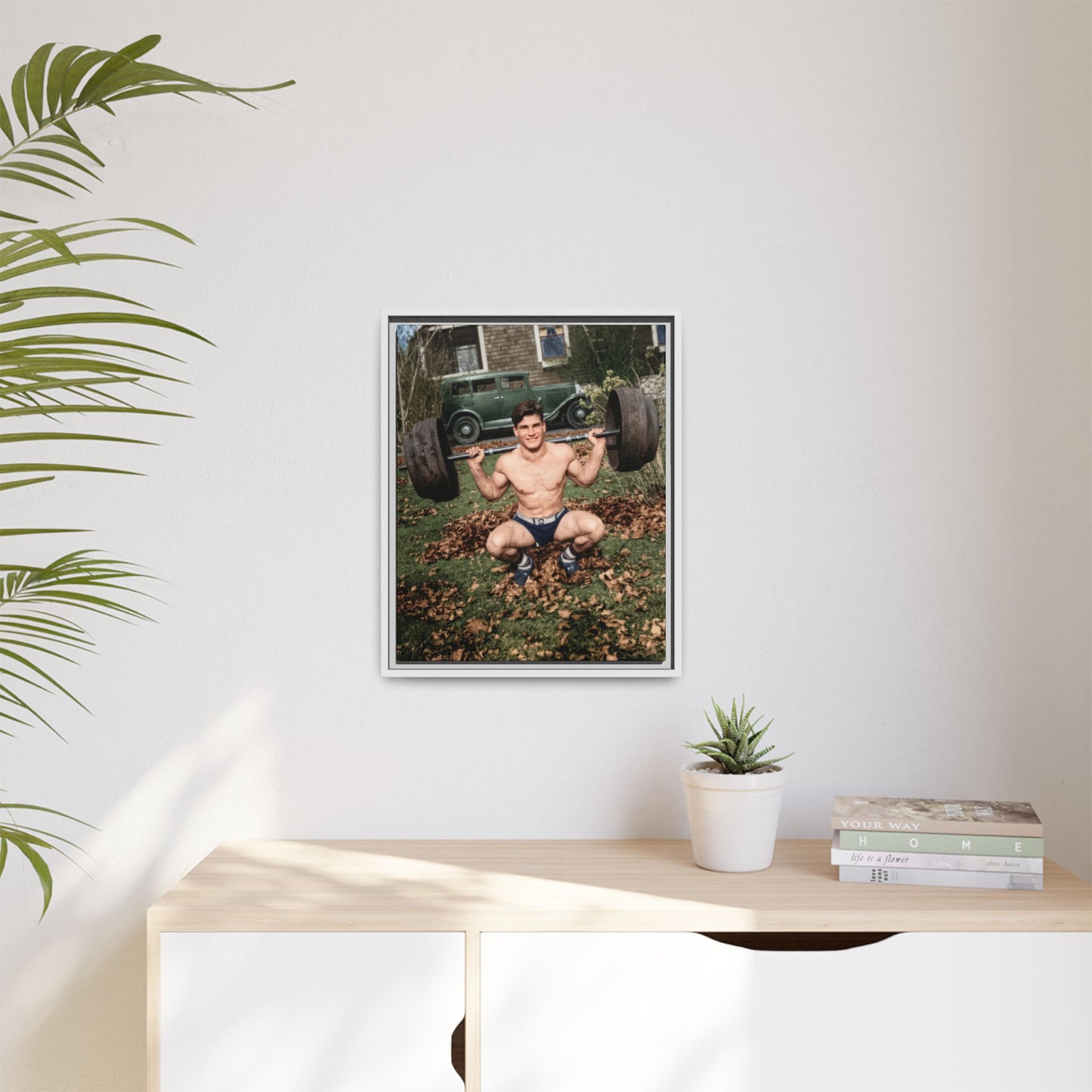 athlétisme 051 | Framed Vintage Photo - Matte Canvas