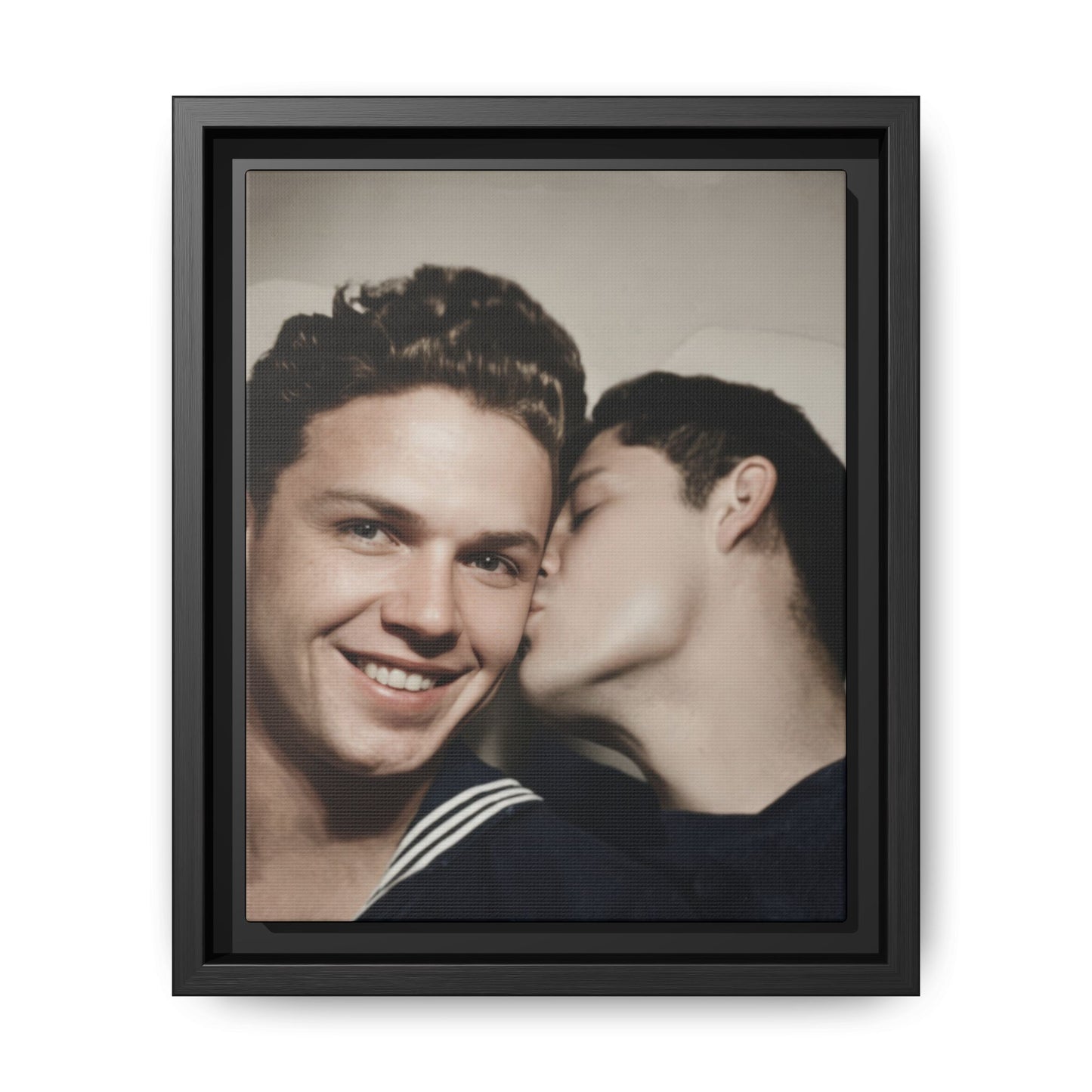 paire 035 | Framed Vintage Photo - Matte Canvas