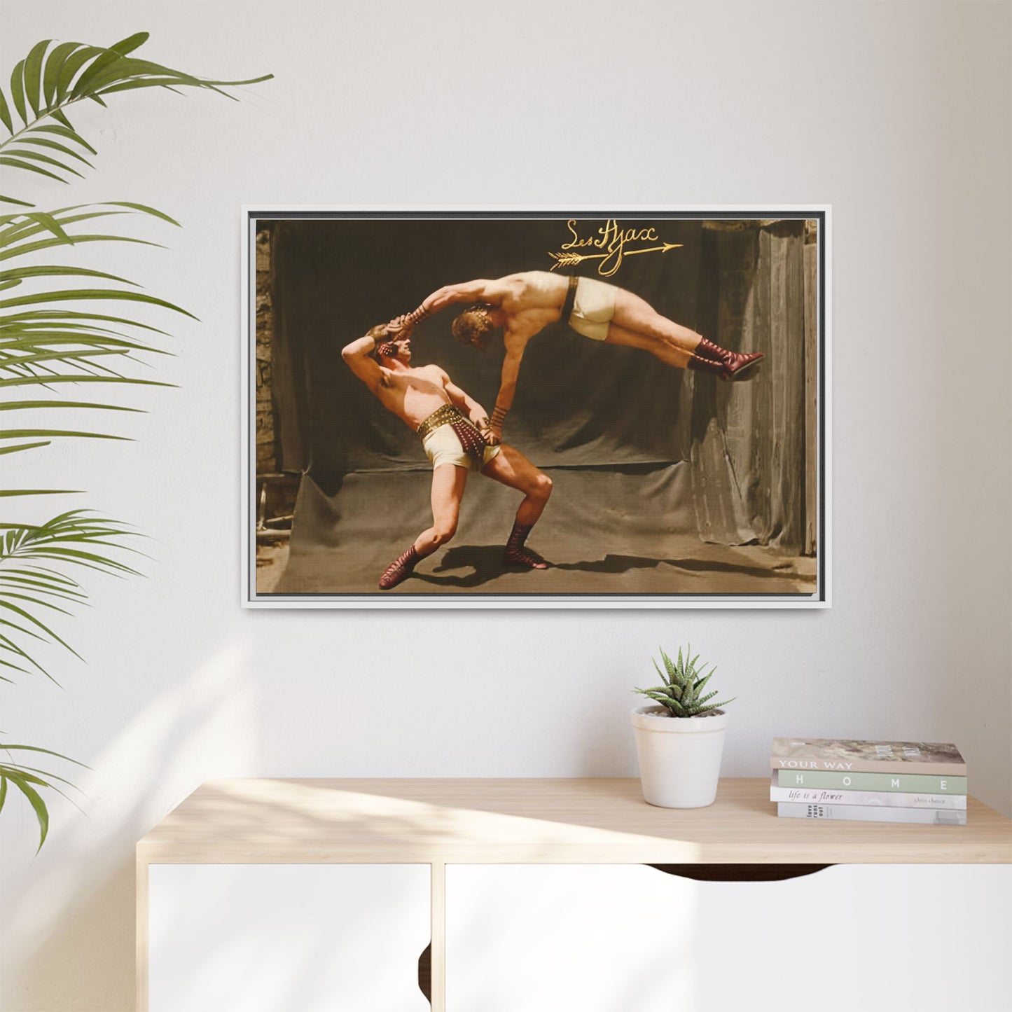 athlétisme 013 | Framed Vintage Photo - Matte Canvas
