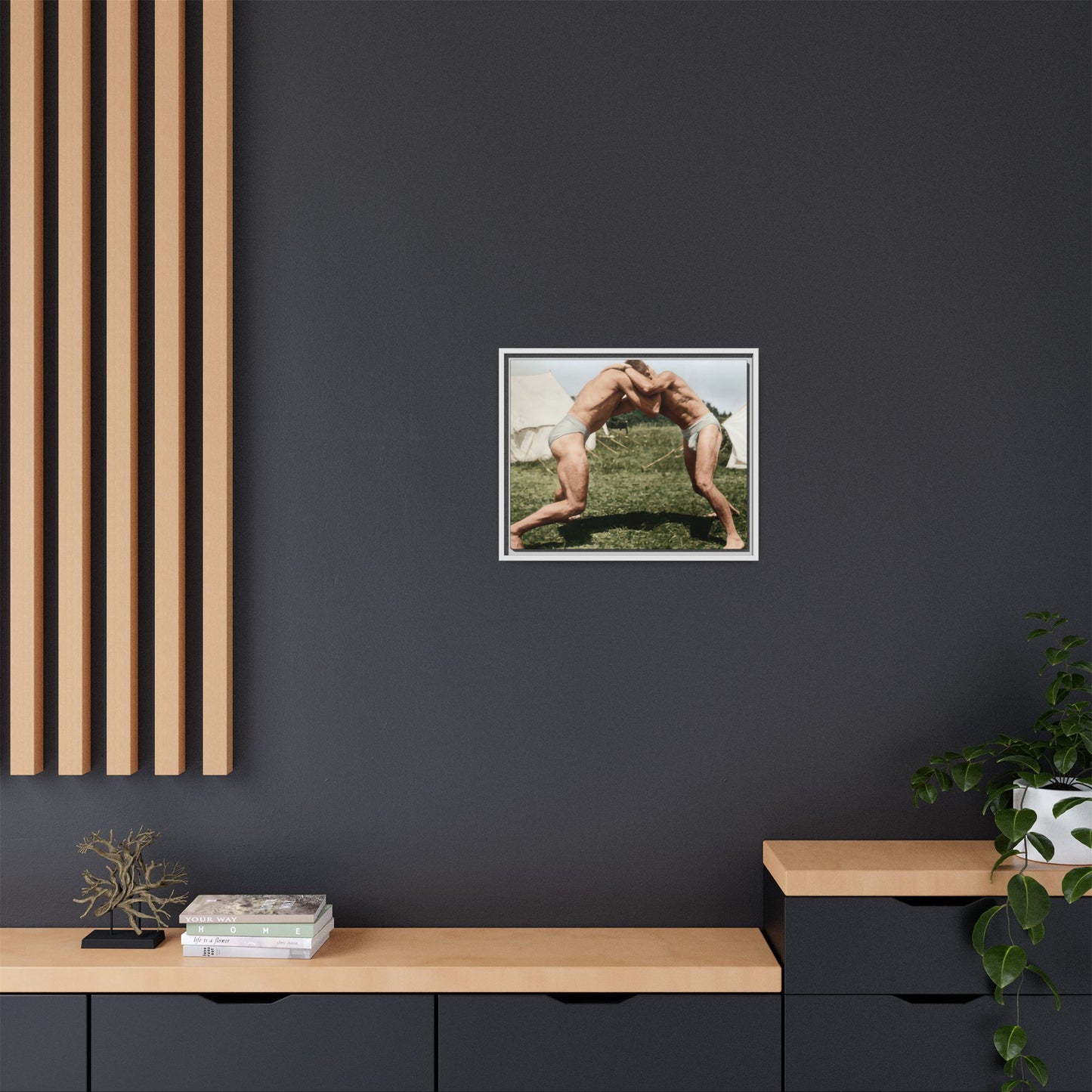 athlétisme 019 | Framed Vintage Photo - Matte Canvas