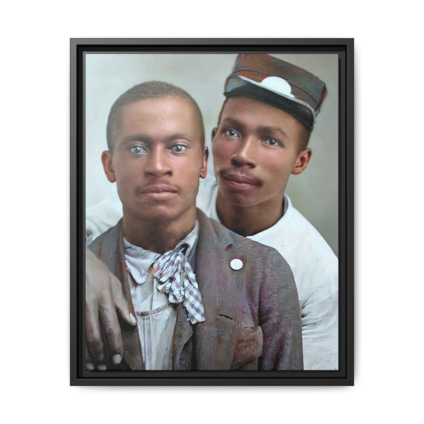 paire 013 | Framed Vintage Photo - Matte Canvas