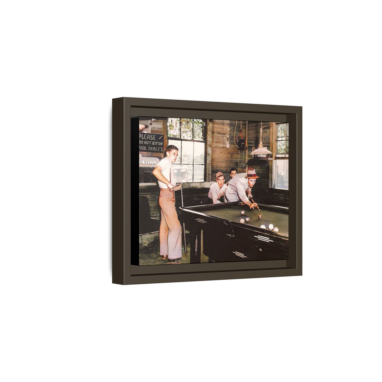 hommes 024 | Framed Vintage Photo - Matte Canvas