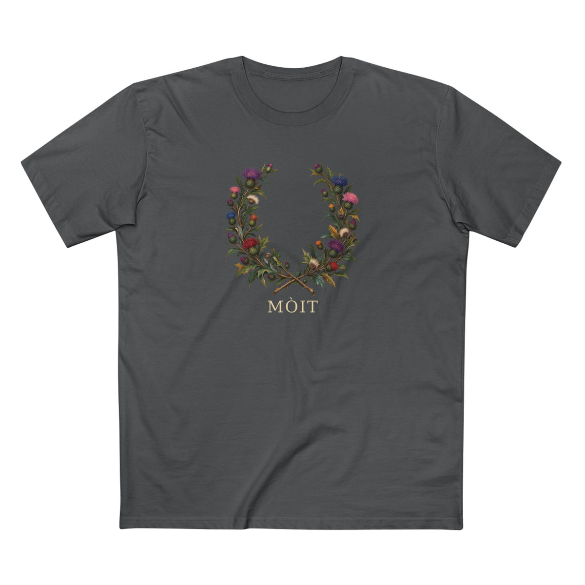Scottish Thistle Mòit Pride T-Shirt | LGBTQ+ Gaelic Botanical Tee