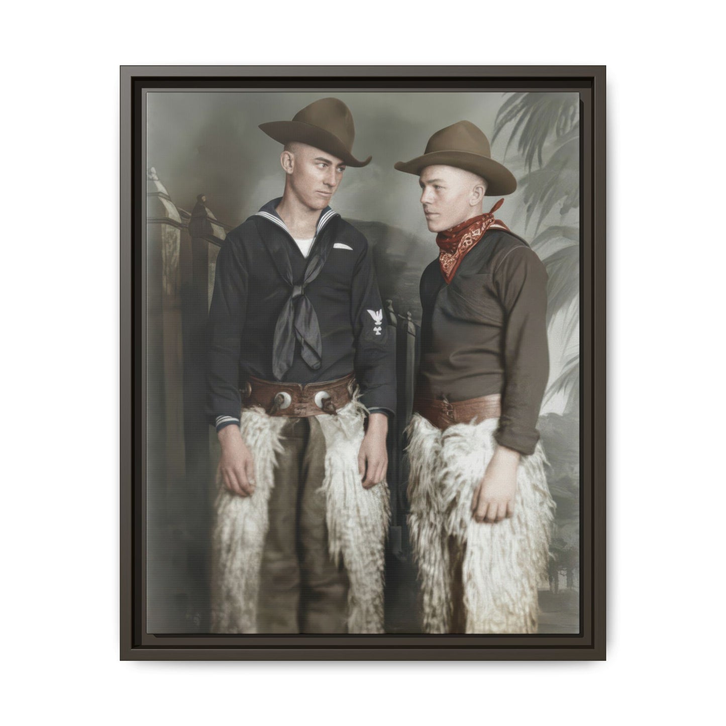 paire 088 | Framed Vintage Photo - Matte Canvas