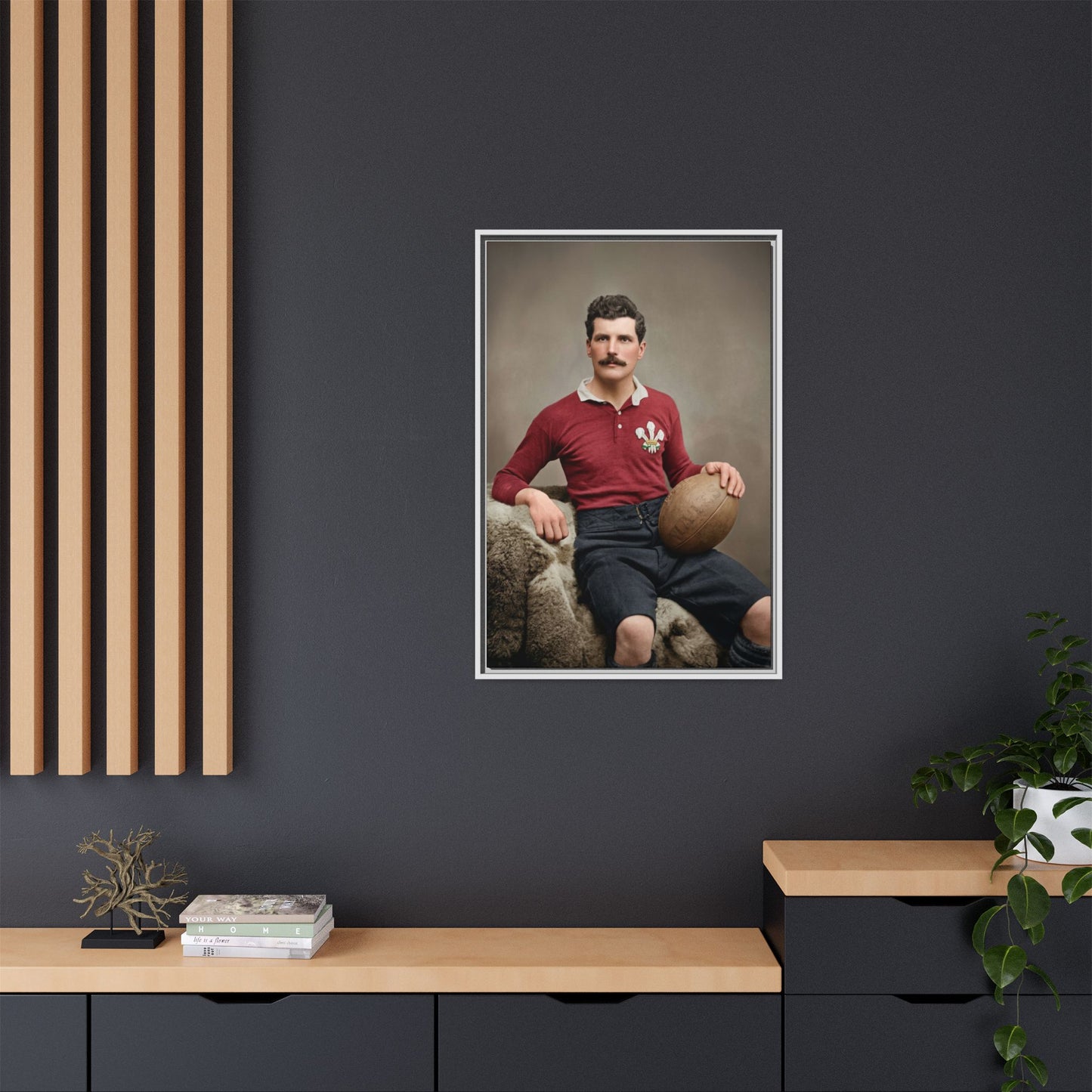 athlétisme 022 | Framed Vintage Photo - Matte Canvas