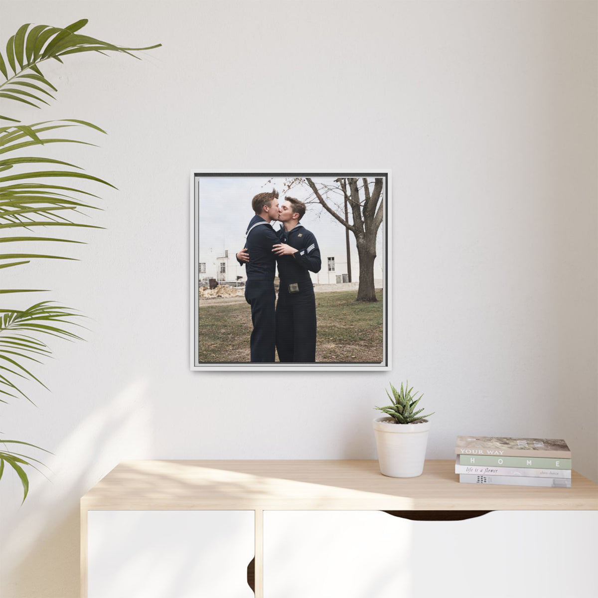 paire 034 | Framed Vintage Photo - Matte Canvas