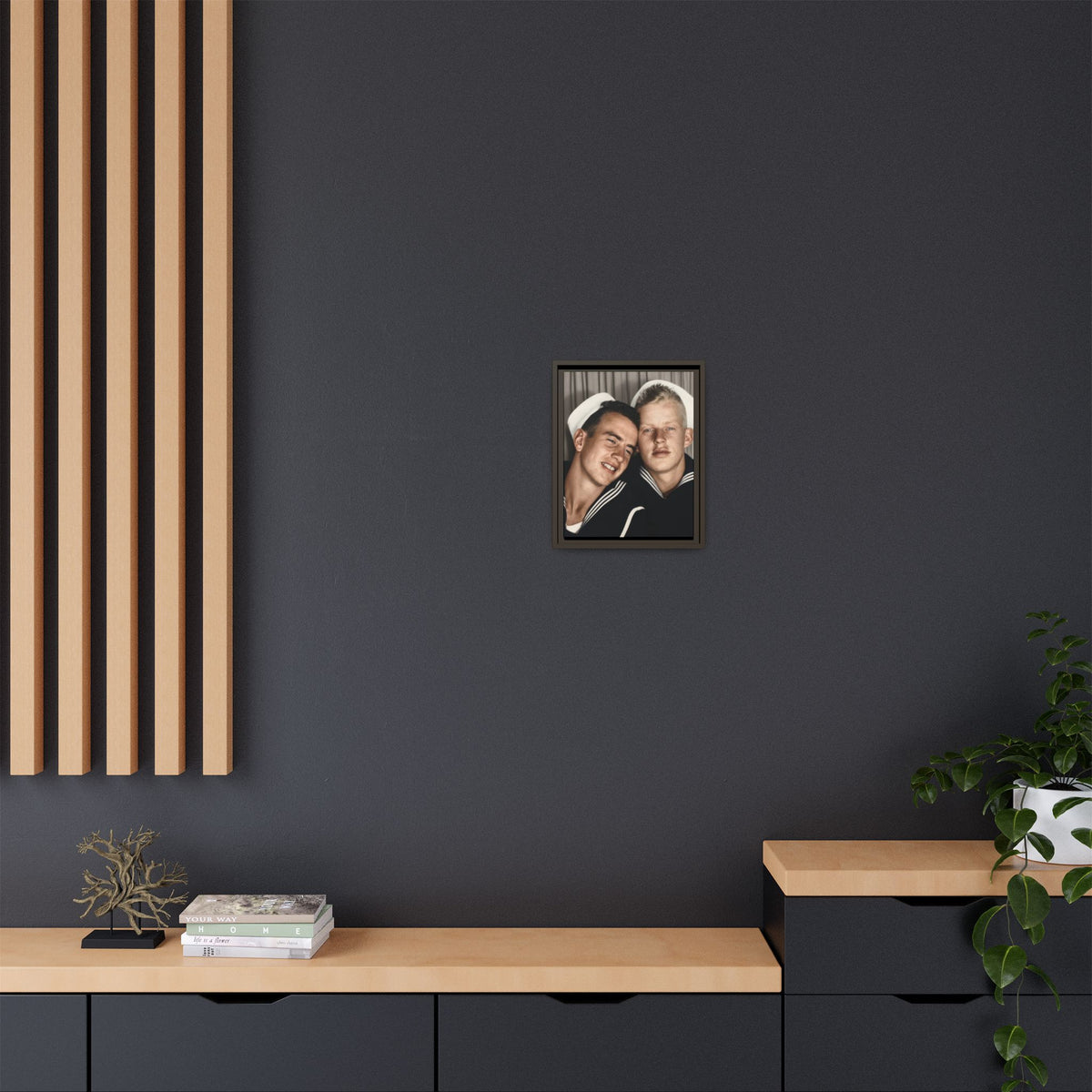 paire 158 | Framed Vintage Photo - Matte Canvas