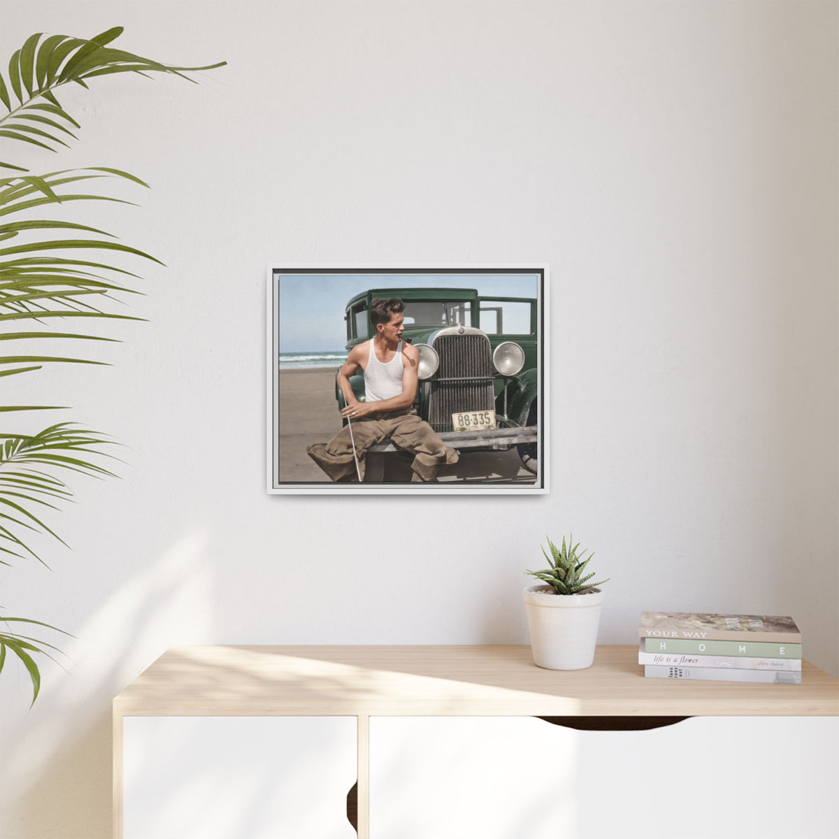 celibataire 008 | Framed Vintage Photo - Matte Canvas
