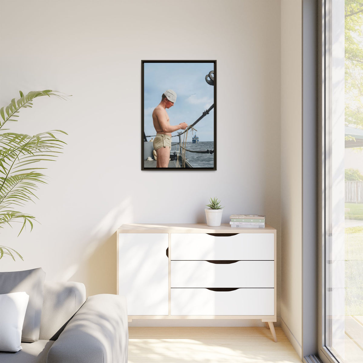 celibataire 043 | Framed Vintage Photo - Matte Canvas