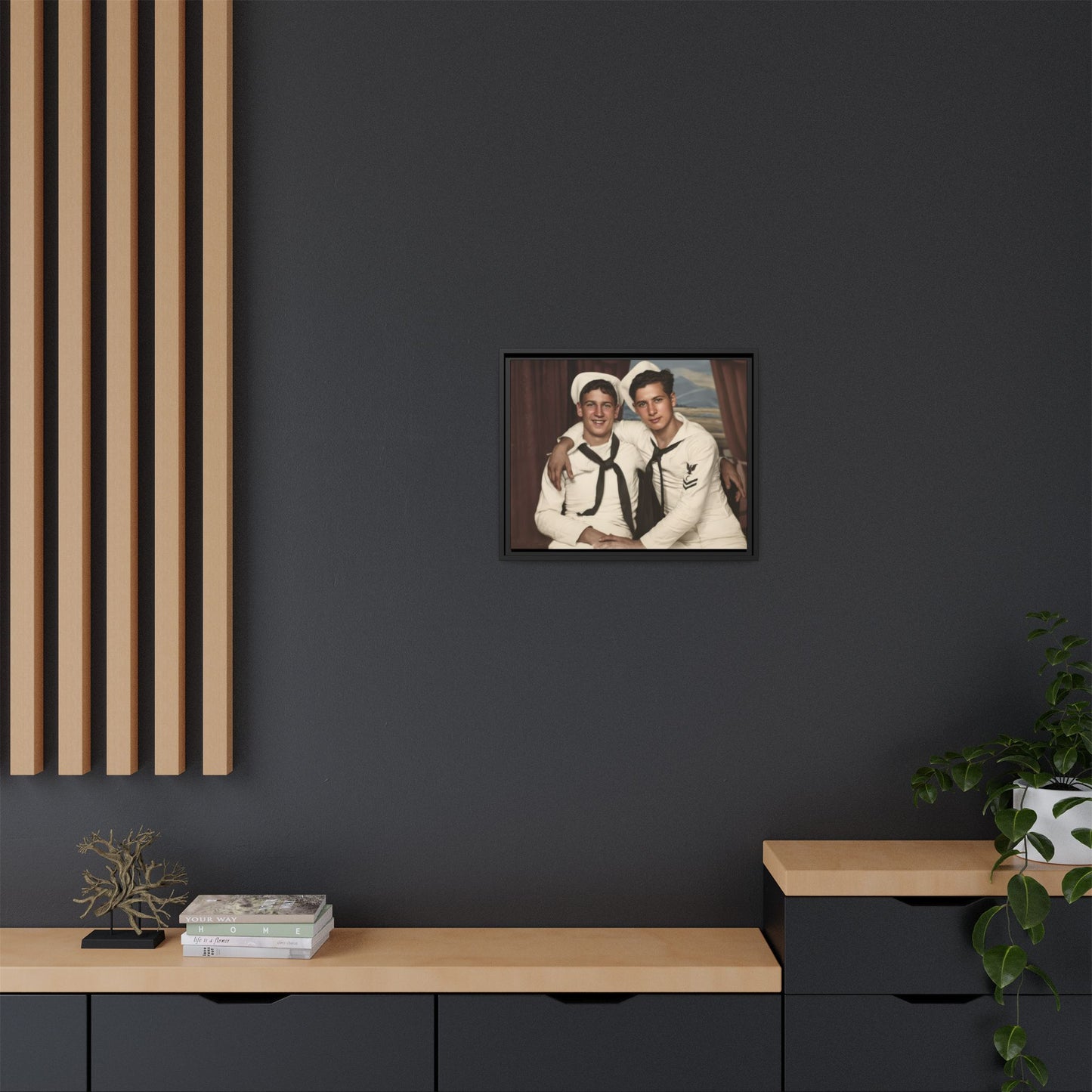 paire 050 | Framed Vintage Photo - Matte Canvas